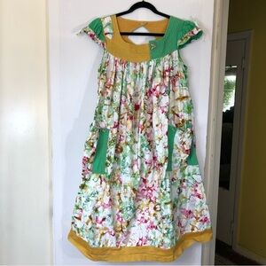 Vintage 60s-70s Multi Tie Dye Muu Muu/Lounge/Beach/Sun Dress